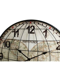 Très grande horloge murale ronde en métal décorative pour la maison de style vintage. 2