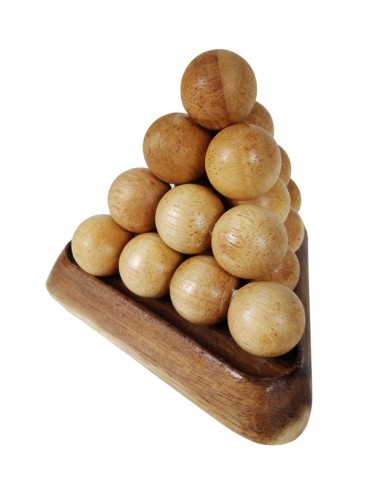Juego de Pirámide de Madera Bolas