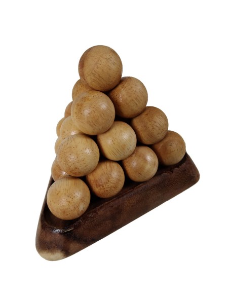 Juego de Pirámide de Madera Bolas