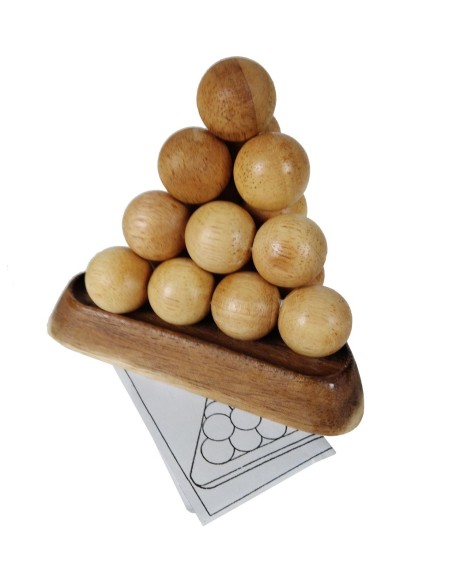 Juego de Pirámide de Madera Bolas