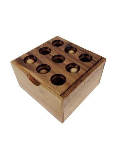 Joc de fusta Cub Puzzle 9 forats