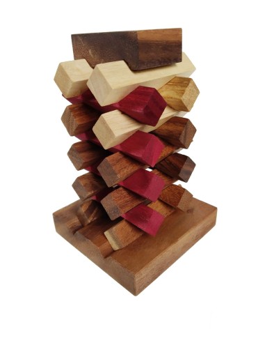 Juego de Puzzle Torre de Madera