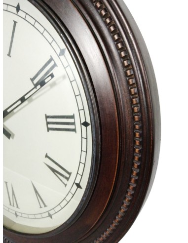 Reloj pared grande de madera maciza con forma redonda, decoración clásica hogar Reloj pared grande de madera maciza con forma redonda, decoración clásica hogar