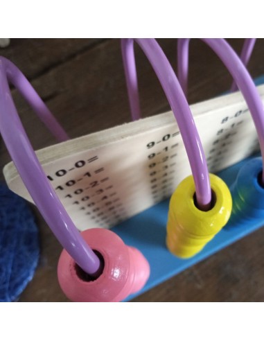 Ábaco de Madera de Diez Filas a Dos Lados, Juguete Educativo Aprendizaje de Matemáticas para Niños. Ábaco de Madera de Diez Filas a Dos Lados, Juguete Educativo Aprendizaje de Matemáticas para Niños.