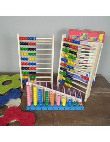 Àbac de Fusta de Deu Files, Barretes de Càlcul, Joguina Educativa, Aprenentatge de Matemàtiques. Àbac de Fusta de Deu Files, Barretes de Càlcul, Joguina Educativa, Aprenentatge de Matemàtiques.