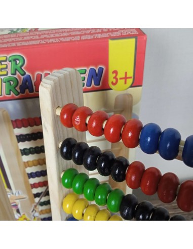 Àbac de Fusta de Deu Files, Barretes de Càlcul, Joguina Educativa, Aprenentatge de Matemàtiques. Àbac de Fusta de Deu Files, Barretes de Càlcul, Joguina Educativa, Aprenentatge de Matemàtiques.