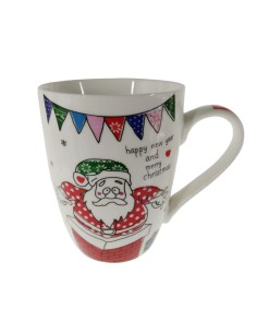 Tasse avec décoration de Noël.