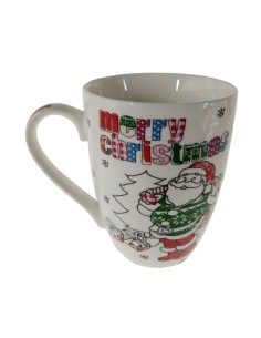 Mug décoré de motifs typiques de Noël. 2