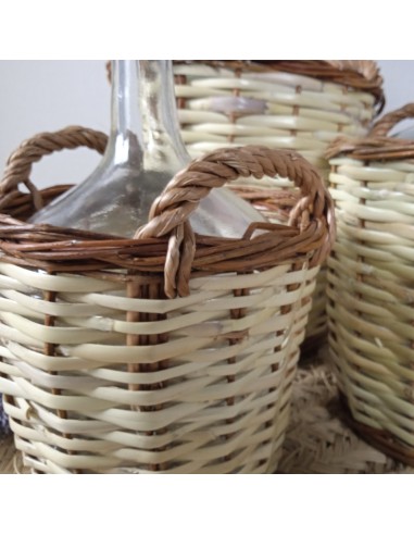 Garrafa Damajuana Artesanal de Caña sin Tapa y Vidrio 8 Litros para Almacenar Vino o Licor Garrafa Damajuana Artesanal de Caña sin Tapa y Vidrio 8 Litros para Almacenar Vino o Licor