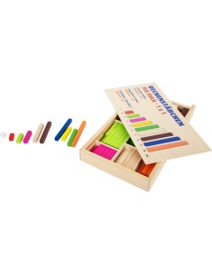 Bâtons de Calcul en Bois Coloré pour Apprendre les Mathématiques en Jouant Avec un Étui de Rangement.