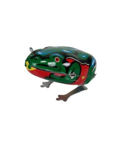 Juguete cuerda coleccionista juguete metal rana saltarina juego nostálgico rana de colección 2