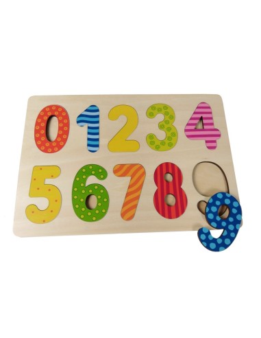 Puzzle de chiffres en bois à assembler, jeu éducatif pour enfants pour apprendre les chiffres de 0 à 9