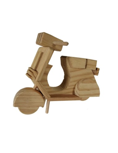 Moto décorative en bois naturel, pour les amateurs d'artisanat, décoration de la maison.