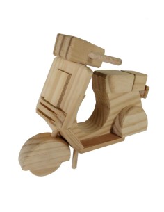 Moto décorative en bois naturel, pour les amateurs d'artisanat, décoration de la maison. 2