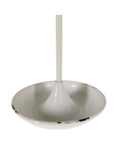 Paragüero de Metal Blanco Envejecido - Estilo Vintage y Hogareño. 2