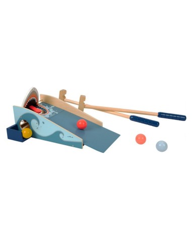 Mini Golf de Madera, Juego de Habilidad y coordinación Infantil, Juguete de alegres colores.