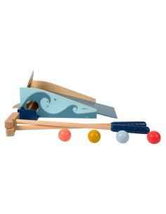 Mini golf en bois, jeu d'adresse et de coordination pour enfants, jouet aux couleurs vives. 2