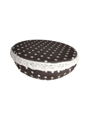 Alfiletero, Cojín, Almohadilla para Agujas de Tela Acolchada, Color Azul Accesorio para Costura y Costurero.