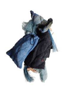 Bruixa Petita per Penjar Color Blau Encant Místic i Enigmàtic Decoració Llar 2