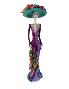 Figure, Statue de La Catrina, Icône du Jour des Morts au Mexique, Tradition Mexicaine.