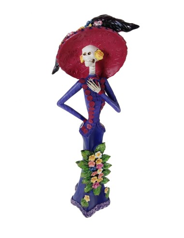 Figure, Statue de La Catrina, Icône du Jour des Morts au Mexique, Tradition Mexicaine.