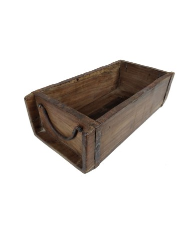 Coffre en bois d'acacia massif idéal pour la décoration, la maison et le rangement, design rustique.