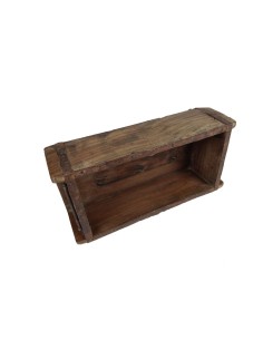 Coffre en bois d'acacia massif idéal pour la décoration, la maison et le rangement, design rustique. 2