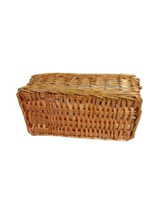 Panera de Mimbre Rectangular con Asa de Color Miel para... 2