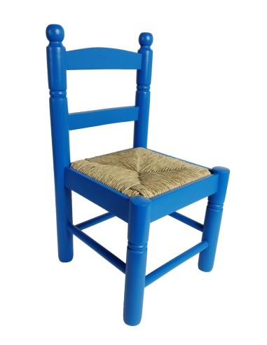 Cadira infantil de color blau amb seient intercanviable de bova per als més petits