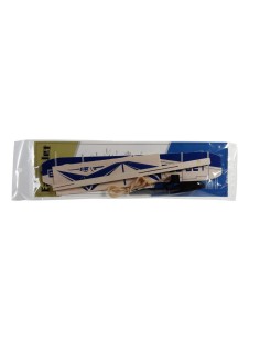 Avion planeur en balsa avec hélice mécanique, jouet à construire et à lancer. 2