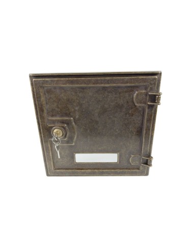 Marco Empotrable con Puerta de Latón Macizo para Buzón de Cartas. M