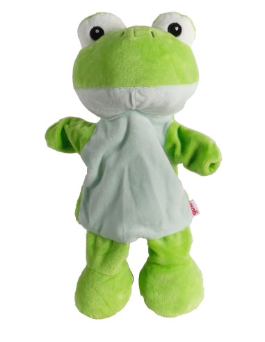 Marionnette Grenouille en peluche douce, jouet classique traditionnel pour garçons et filles.