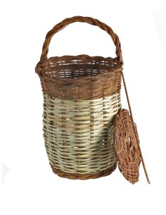 Cargola artesanal gran de canya i vímet amb nansa feta artesanalment a mà. 2