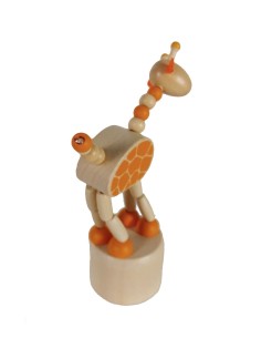 Jirafa  Articulado de Madera Juguete Tradicional para Apretar Juego de Habilidad Infantil. 2