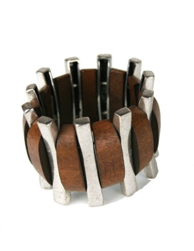 Pulsera de Madera y Metall