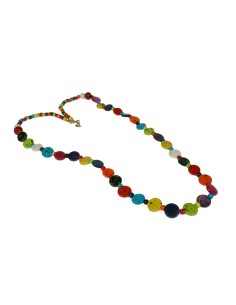 Collar de Madera Multicolor
