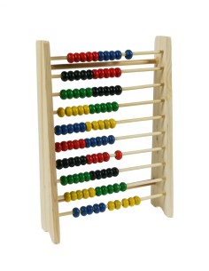 Ábaco de madera de diez files juguete educativo aprendizaje de matemáticas para niños
