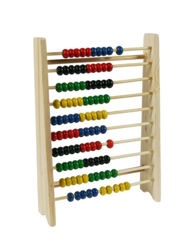Ábaco de madera de diez files juguete educativo aprendizaje de matemáticas para niños