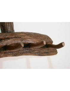 Colgadores de Pared de pie madera maciza rústicos y vintage para hogar