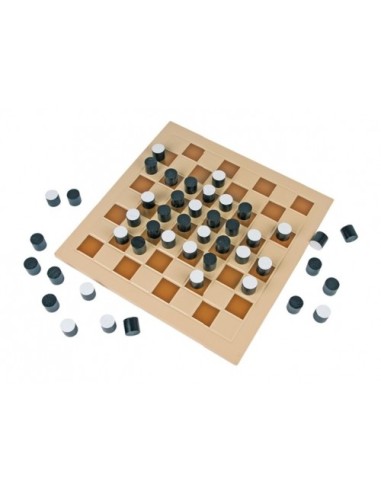 Juego de mesa de madera  reversible para 2 jugadores juego educativo de lógica y estrategia Juego de mesa de madera  reversible para 2 jugadores juego educativo de lógica y estrategia