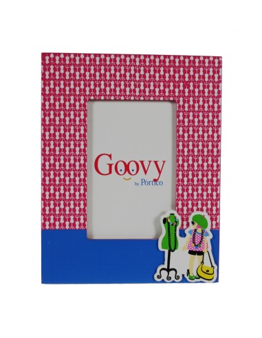 Marco foto infantil de madera con color rosa y azul regalo original 