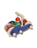Joguina arrossegament empenta fusta cotxet joc de pal per a nens nenes