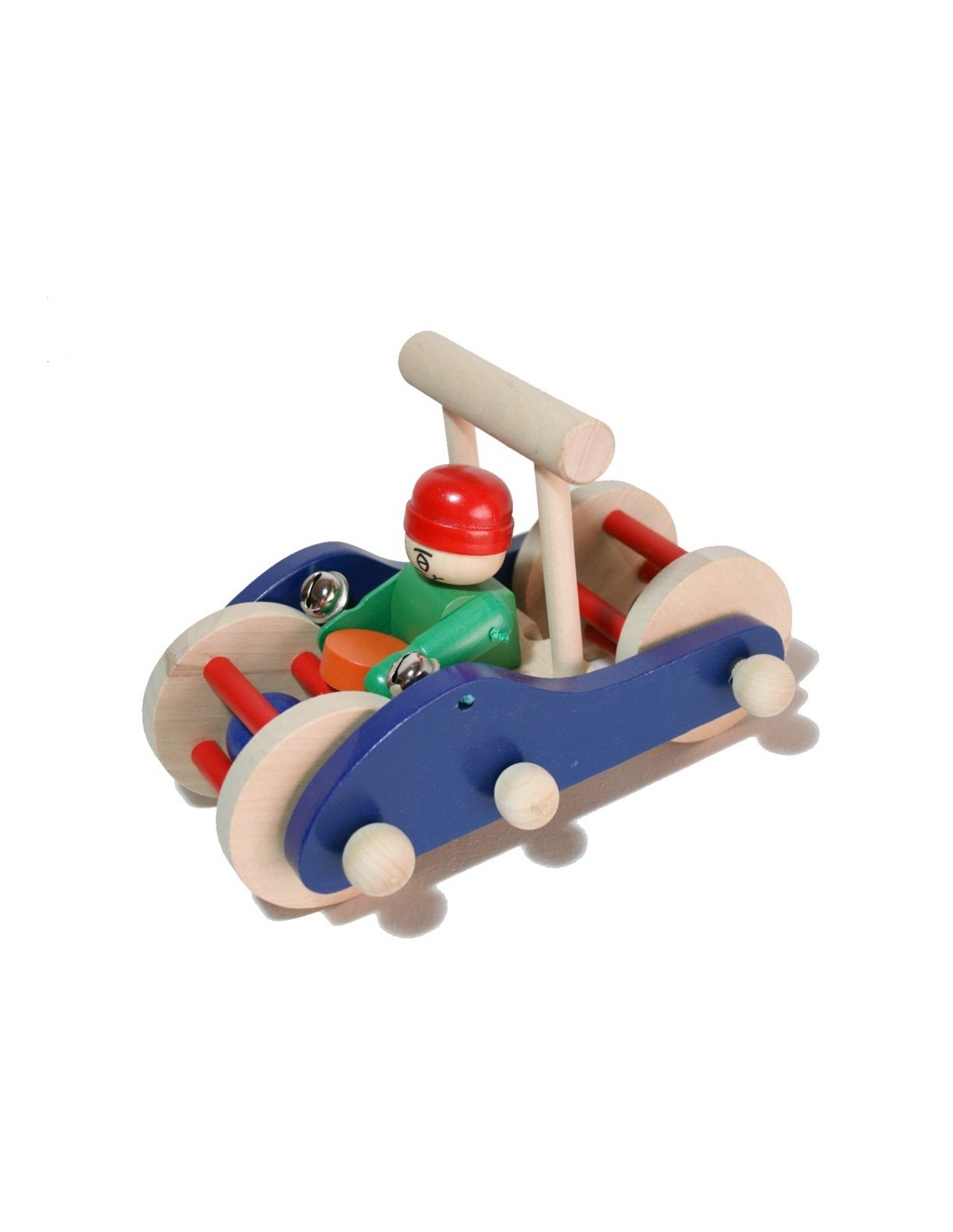 Toy Pull Push Poussette en bois Bâton de jeu pour garçons filles