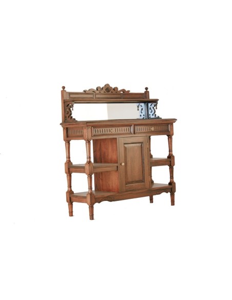 Mueble bar de madera de caoba para cocina comedor. Medidas: 120x40x110 cm