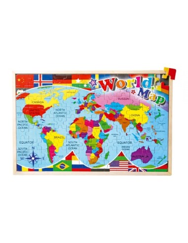 rompecabezas de mapamundi