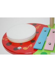 Taula Musical de Fusta Multicolor amb Xilòfon de 8 Tons, Aprèn i Juga, Joguina Musical Educativa. 2