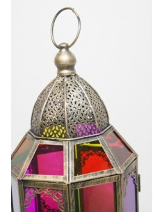Farol grande de sobremesa para vela decoración hogar estilo vintage farolillo muy decorativo 2