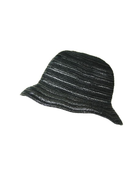 Sombrero para el verano color negro tejido calado para mujer ideal para regalo. Medidas: Talla única