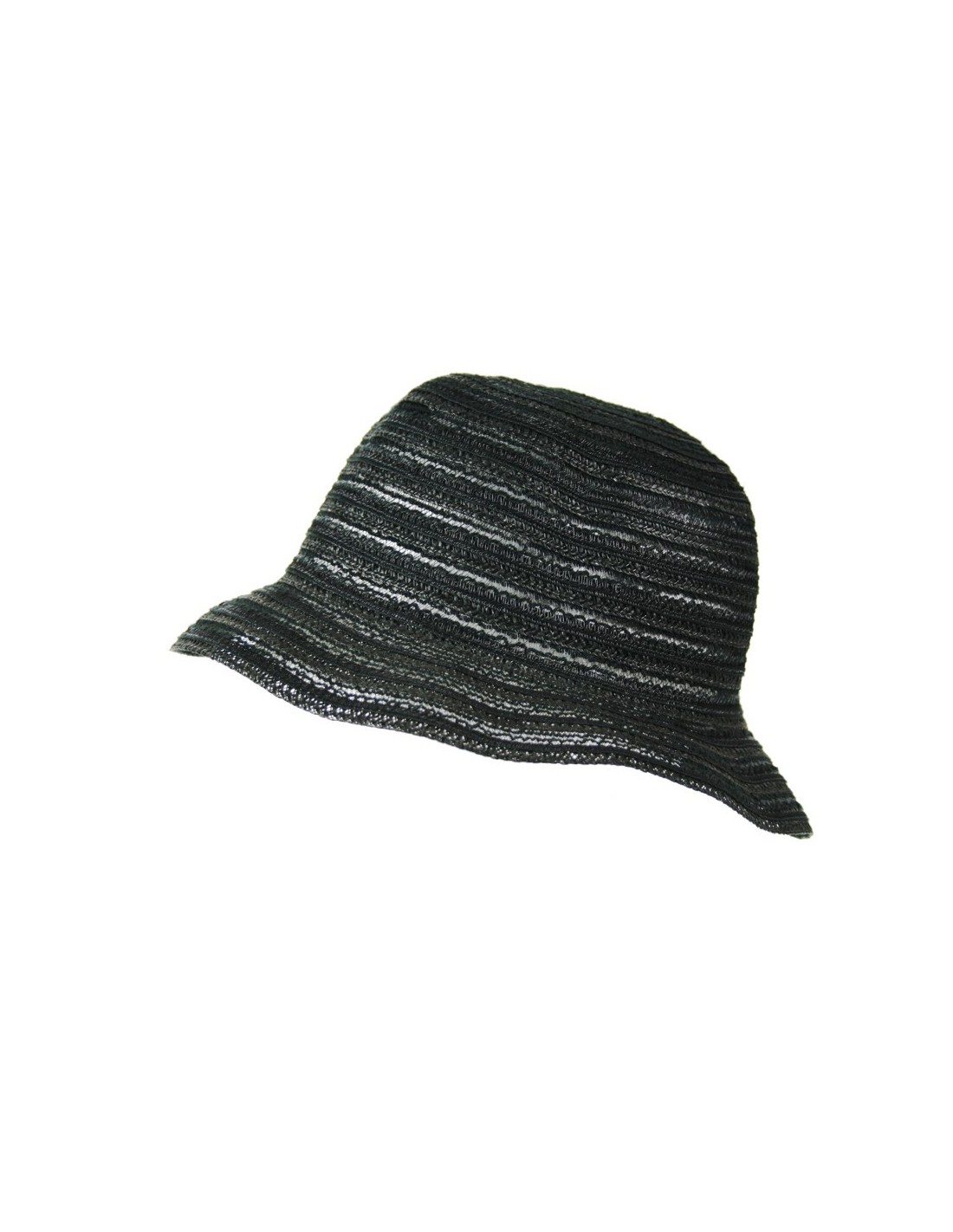 Sombrero de color negro y tejido calado para los días de primavera y verano Sombrero de calidad ideal para realizar regalo en el