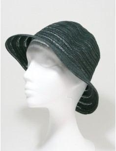 Sombrero de color negro y tejido calado para los días de primavera y verano Sombrero de calidad ideal para realizar regalo en el 2